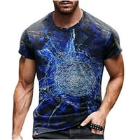Гилигилисо мъжки ризи Просвещение Мъжки унизинг Ежедневна тениска 3D печат Графични отпечатъци Крос печат с къси ръкави върхове ежедневна блуза