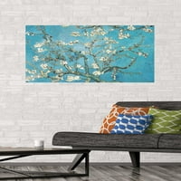 Бадемови клони в цъфтеж от Vincent van Gogh Wall Poster, 22.375 34