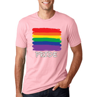Гражданна цветна лого на дъговия флаг LGBT PRIDE Графична тениска
