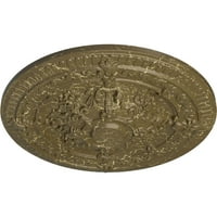 Екена Милуърк 26 од 3 П Винсент таван медальон, Ръчно рисувана Мисисипи кален пращене