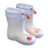 Деца дъждовни обувки с дизайн на заек Неплъзгащи се обувки за дъжд за ученици от началното училище размер 20
