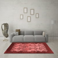 Ahgly Company Indoor Rectangle Oriental Red Industrial Area Rugs, 2 '3'
