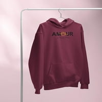 Amour je'taime paris hoodie жени -разоване от Shutterstock, женска голяма