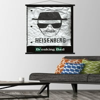 Breaking Bad - Плакат за стена на Хайзенберг с дървена магнитна рамка, 22.375 34