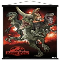 Jurassic World - Raptors 40 24 плакат