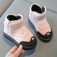 Обувки за деца бебешки обувки за бебета ботуши Модни меки дъна Обувки за малко дете плюс кадифе с дебел неплъзгащ се голям памук