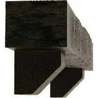 Екена мелница 8 Н 10 д 48 с грубо нарязан дървен каминен Комплект за камина с Ашфорд Корбели, Премиум орех