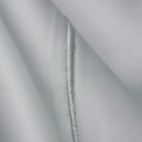 Хотел стил ТК египетски памук сатен Плътен печат спален комплект, ЦАР, меко Сребро, парче