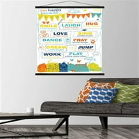 'M Happy Wall Poster, 14.725 22.375