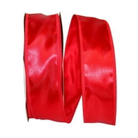 Хартиена сатенена панделка, червена, 2-1 8ин 50д, 1 пакет