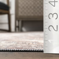 традиционен килим за машинно пране, 5 '3 8', ръжда