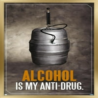 Алкохол - плакат за борба с лекарства, 14.725 22.375