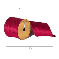 Викерман 4 двор червено тъкани листа модел Коледна панделка