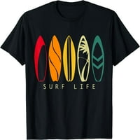 Сърф живот реколта сърфиране ретро тениска за сърф сърф сърфист