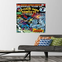 Marvel Comics - Hawkeye и Spider -Man Wall Poster с pushpins, 22.375 34