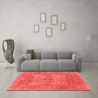 Ahgly Company Indoor Rectangle Oriental Red Industrial Area Rugs, 6 '9'