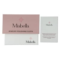 Миабела Дамски 4-КТ възглавница-шлифован гранат и кръг бял Топаз 10кт Розово злато ореол коктейл пръстен