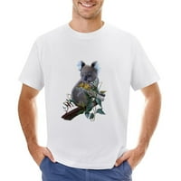 Естествен акварелен котешки тениска за печат за мъже Графичен тройник любител любител на любителите на подарък
