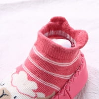 Eczipvz Toddler Shoes Есен и зима сладки деца малко дете обувки плоско дъно без плъзгане на пода спортни обувки чорапи момичета