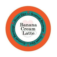 Banana Cream Latte, единични сервирани чаши, съвместими с всички пивоварни Keurig K-Cup