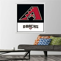 Аризона Даймъндбек - лого плакат за стена с магнитна рамка, 22.375 34