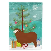 Каролини съкровища В9348ХФ мерино овце Коледа флаг платно къща размер голям, Многоцветен