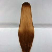 Уникални изгодни човешки перуки за жени с перука шапка дълга коса 39 кафяви Перуки