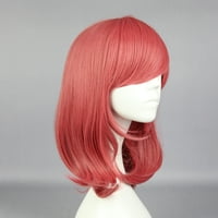Уникални изгодни човешки перуки за жени къдрава перука с перука шапка 17 Червен