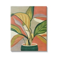 Ступел индустрии модерни тропически саксии растение живопис галерия увити платно печат стена изкуство, дизайн от Карол Робинсън