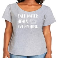 Солената вода лекува всичко жена Dolman Tee