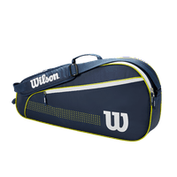 Уилсън спортни стоки младши тенис ракета спорт ракета чанта, флот, бяло и вар, пакет
