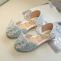 Обувки деца бебе момичета перлени обувки bling bowknot обувки единични принцеси обувки сандали танцуващи обувки за малко ходене