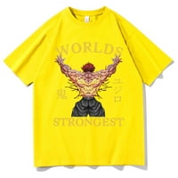 Jhpkjanime мъже жени Карикатура Графични тийнейджъри Мъжки модни винтидж тениска баки The Grappler Yujiro Hanma Woelds най -силни