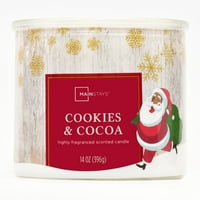 Основни елементи Черен Дядо Коледа опаковани 3-нечестивите ароматизирани бисквитки и какао свещ, 14-унция