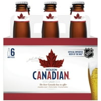 Молсън Канадска бира, пакет, ет Оз бутилки, 5% АБВ