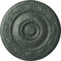 Екена мелница 1 4 од 2 П Ньово таван медальон, ръчно рисуван Атински зелен пращене