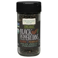 Frontier Co-op Black Peppercorns, цяло, сертифициран органичен, 2. Oz