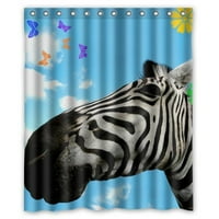 Mohome Zebra душ завеса водоустойчив полиестер тъкан за душ завеса размер
