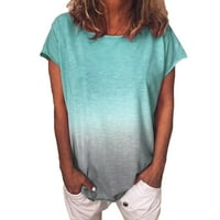 Женска тениска, плюс размер с къси ръкави с тениски с тениски JMS плюс размер за жени, женска тениска