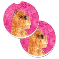 Carolines Treasures SS4770-PKCARC PINK BRUSSELS GRIFFON SET OF CUP CAL CAUSTER