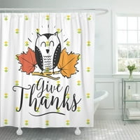Есенният ден на Деня на благодарността Текст дайте благодарност празник на душ завеса за душ