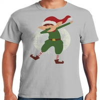 Графика Америка празнична Коледна ваканция Дабинг елф Смешни Мъжки Графичен тениска
