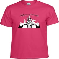 Шах: Кралица и нейният съд, шахматна тениска, шахматна риза; Жени, момичета, мамо