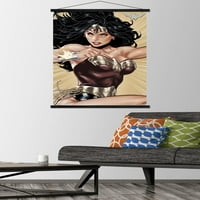 Комикси - Wonder Woman - Плакат за хипер стена с дървена магнитна рамка, 22.375 34