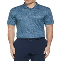 Бен Хоган изпълнение мъжка и голяма мъжка Еко Гео конфети Принт риза с къс ръкав голф Поло, до размер 5ХЛ