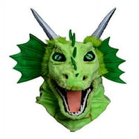 Движеща се маска за челюст зелен дракон