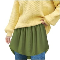 Модни жени универсални пуловерни пола на риза наслагване на долната половина и дамски мини поли