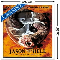 Петък 13 -ти: Джейсън отива в ада - плакат за един лист стена, 22.375 34