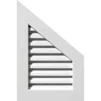 Екена Милуърк 18 в 16 н половин връх горна дясна стъпка: функционален, ПВЦ Гейбъл отдушник с 1 4 плоска рамка