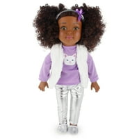 Funrise положително перфектно 18 кукла за малко дете на афро -американците, Брайана